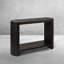 Modern Black Rounded-Edge Console Table