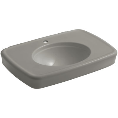 Bancroft Ceramic 31" Pedestal Bathroom Sink with Overflow