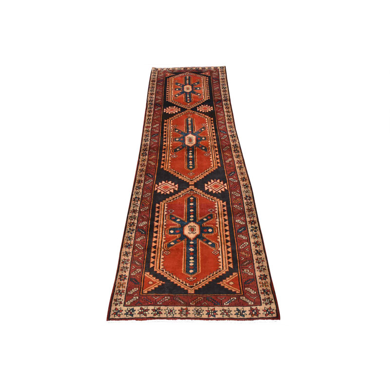 Tapis bleu unique de 3 pi 9 po x 10 pi 9 po