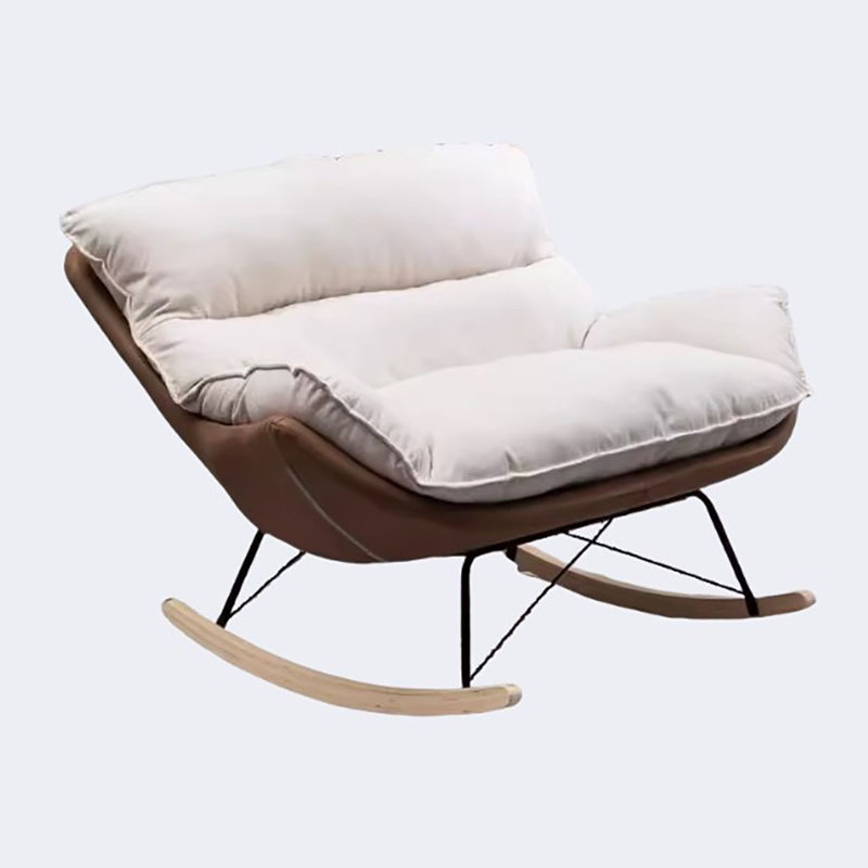Chaise berçante double Nordic Light Luxury, Gris