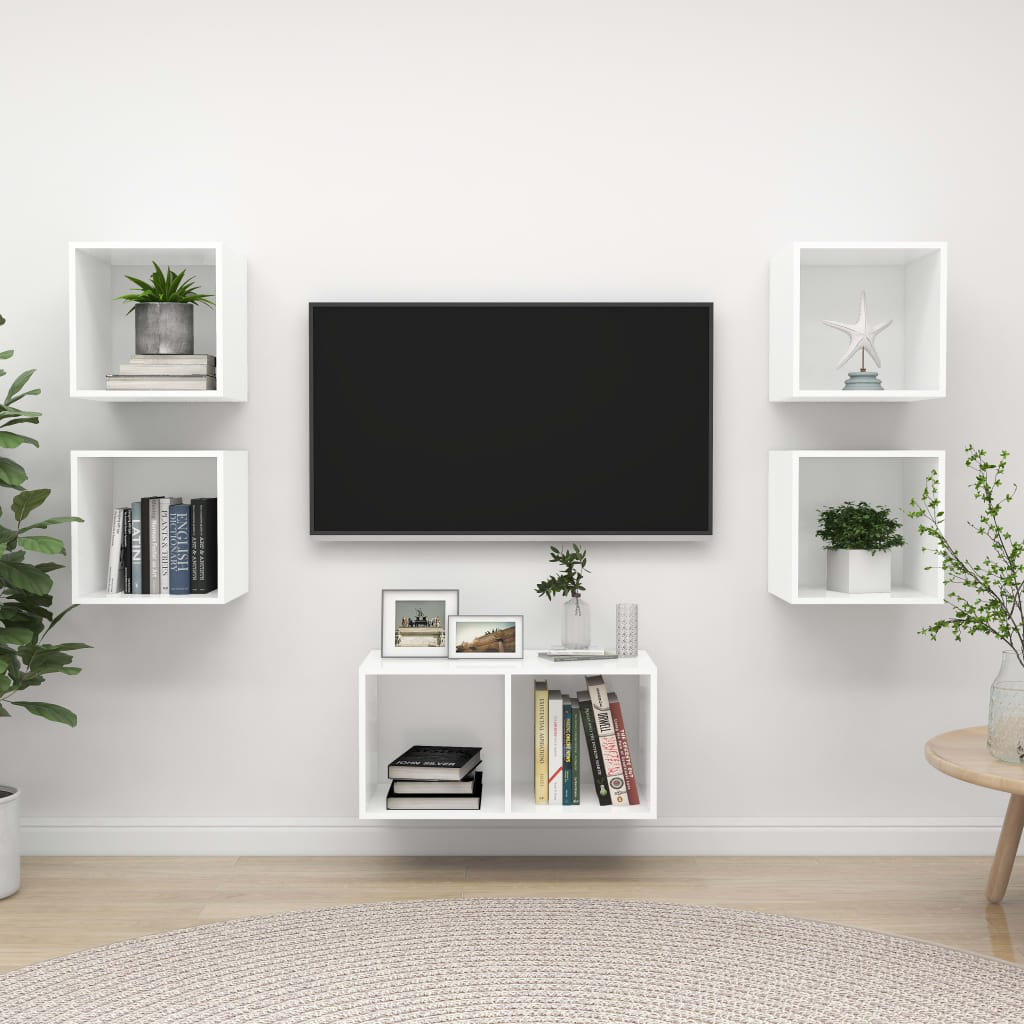 Drayon Unfinished Floating TV Stand for TVs up to 88"