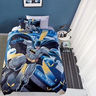 Justice League Reversible Comforter Set Multi-Coloured King Single  Multi-Coloured