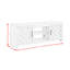 Meuble audio-vidéo 4 pièces avec console de télévision blanche 82 po McSherrystown-1816269326-1816269329