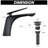 Matte Black Bathroom Faucet With Pop Up Drain, Brass Construction For Sink, Easy Installation Within 10 Minutes Faucet, Single Handle Rust Coating Cabinet And Sink