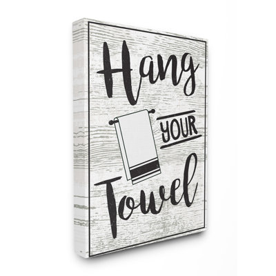 «Hang Your Towel Black and White», impression
