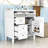 Contemporary Freestanding Single Bathroom Vanity Cabinet with Ceramic Sink and Ample Storage-134419449
