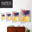 Impression encadrée Golden Sunset I-Premium - prête à être accrochée - aucun clou requis - aucun clou requis-53491259-53491260