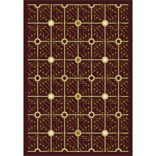 Whimsy Kaleidoscope Electrode Area Rug, 5'4" x 7'8"