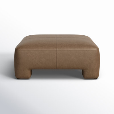 Anya 38" Genuine Leather Ottoman