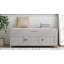 Banc de rangement avec 3 portes en forme de volets gris Trexm-888478206