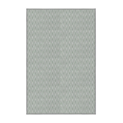 Chevron gris/blanc Tapis décoratif