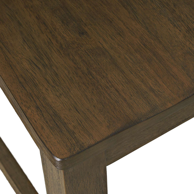 Ensemble de 2 tabourets de bar Sierrafina, Bois brun foncé