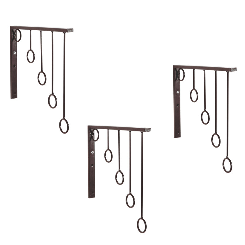 29cm W Garment Rack, Brown
