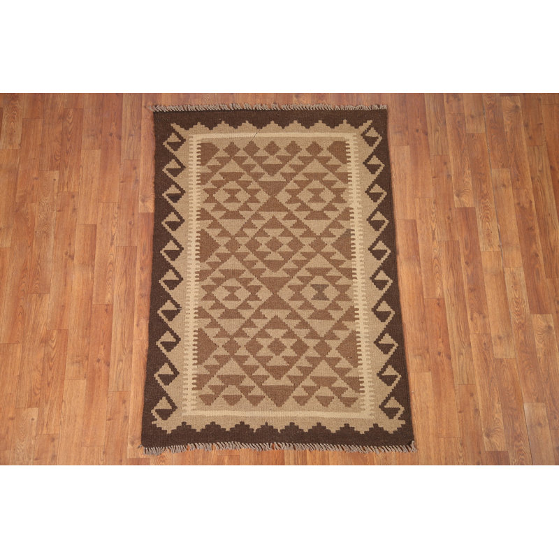 Reversible Wool Kilim Oriental Area Rug 3x5