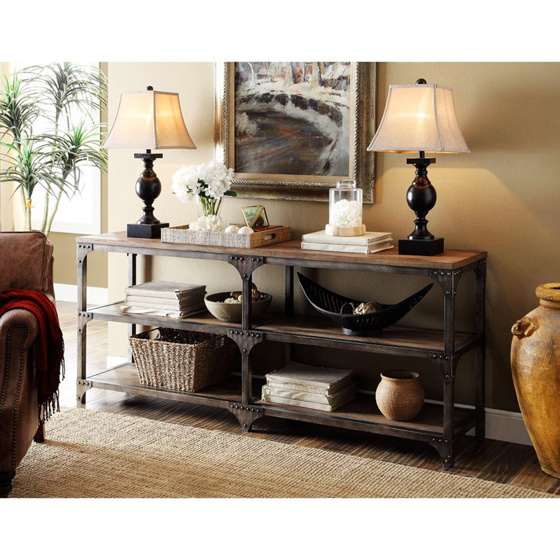 Inscoe 30.02'' Solid Wood Console Table