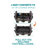 Contours Curve 360 Stroller Wagon for 2 Kids, Infant Car Seat Compatibility, Zero Turn Radius, Lightweight Foldable Push-pull Collapsible Wagon Cart for Garden, Stroller, Camping, Grocery Cart