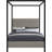 Upholstered Metal Canopy Bed-81840591-81840593