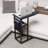 C-Shaped Black Side Table With Extra Storage – Versatile, Space-Saving, Ideal For Small Spaces And Multiple Uses