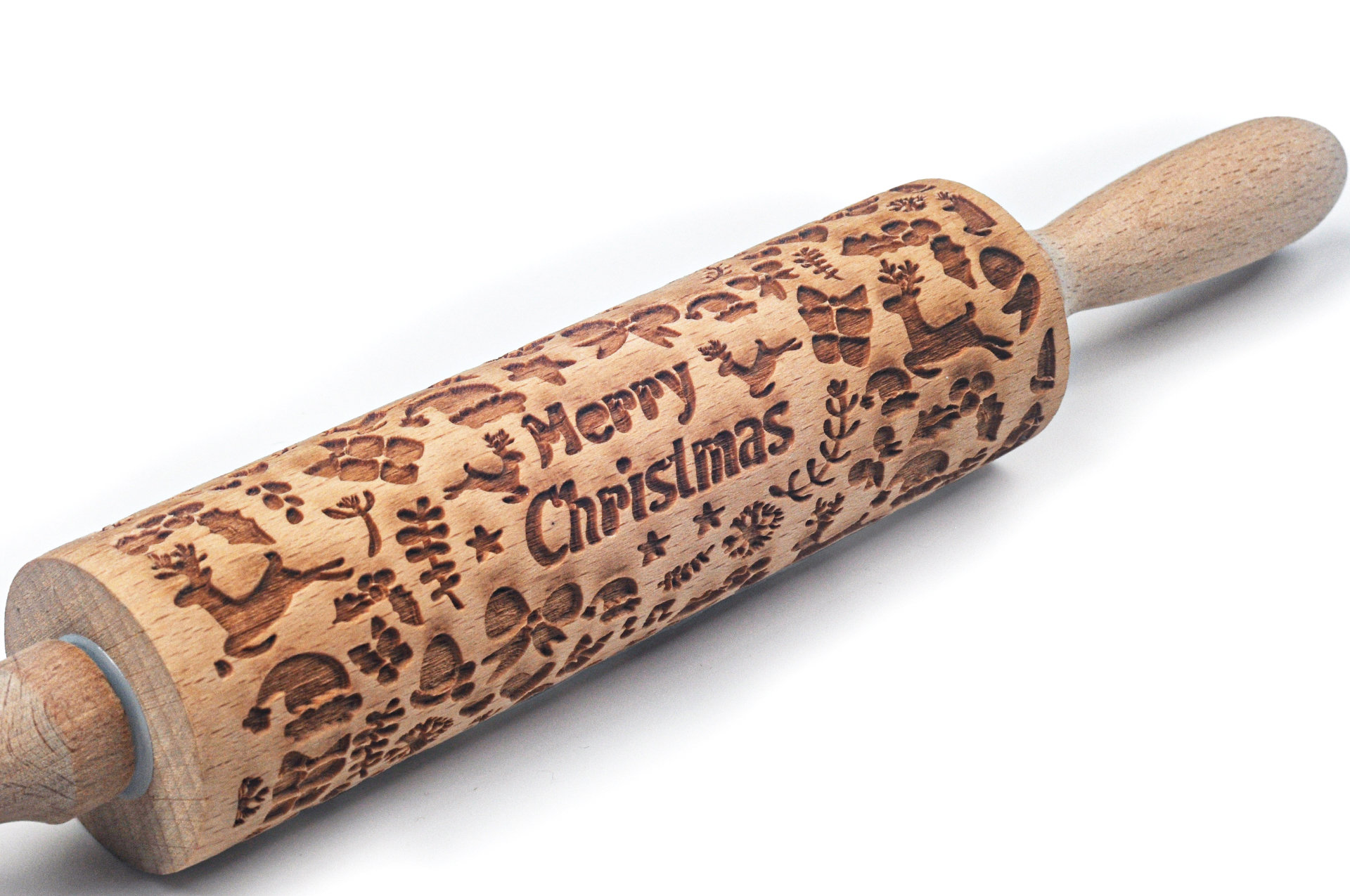 Embossed Woodland Cottage Rolling Pin