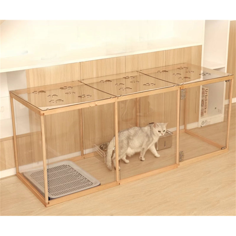 24.8'' H Panel Solid Wood Exercise Pen