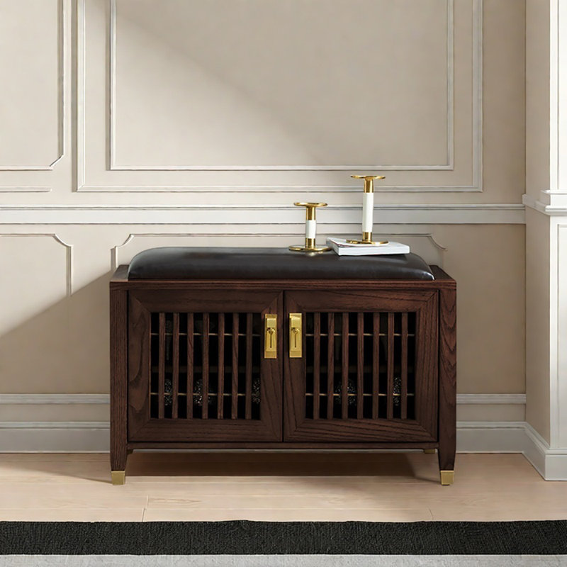Tabouret à langer 31,5 po, Brun / noyer foncé