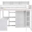 Lit mezzanine simple, bois robuste et espace de rangement robuste et robuste-143812209