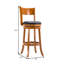 Tabouret de bar pivotant en bois massif-69426626-131079536