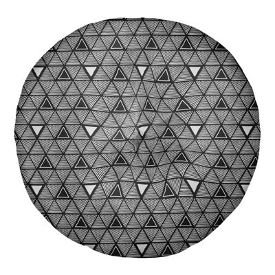 Patricia Geoffrey Geometric Reversible Throw Pillow