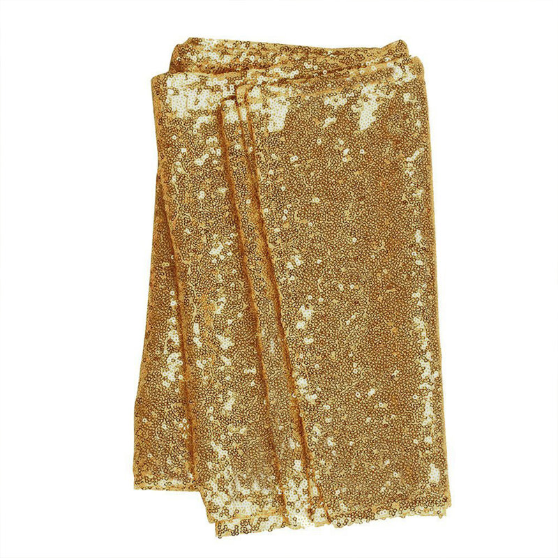 Chemin de table jetables poly-Coated scintillant paillettes, Champagne