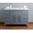 Abram 48 " W Freestanding Standard Free Standing Single Double Single Vanity Bathroom Vanity With Marble Top-1946409396