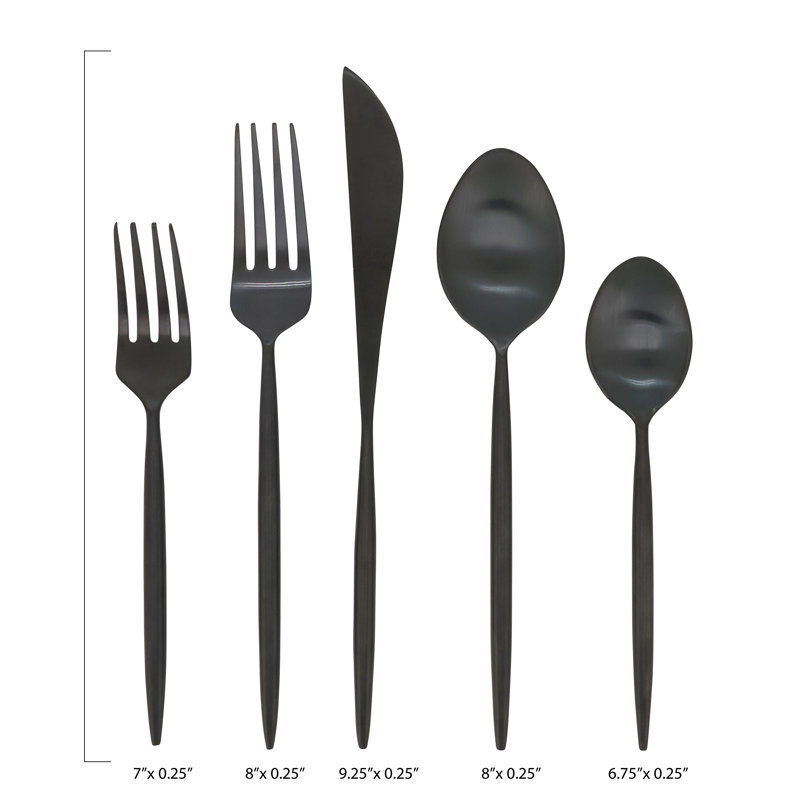 Ensemble de couverts 5 pièces, service pour 1 personne