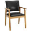 Ensemble de 2 chaises de salle à manger Artell de 47 cm (18,5 po) de hauteur, revêtues de similicuir et dotées d'une structure en bois massif.-503559757