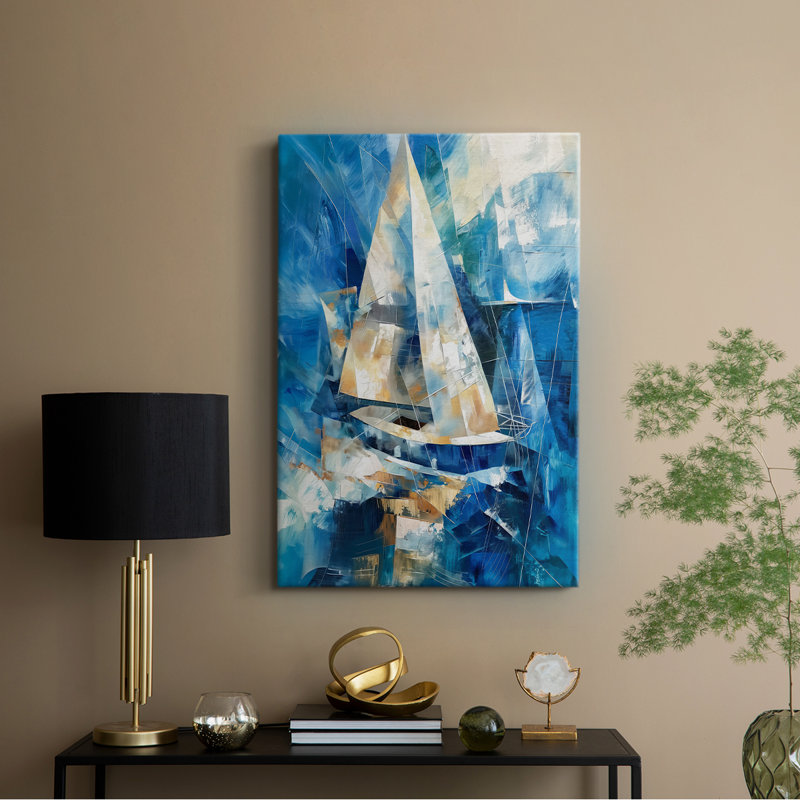 NAUTICAL Series CLxxxiii - Toile tendue avec châssis de qualité supérieure - Prêt à être accroché, H 36 po x l 24 po