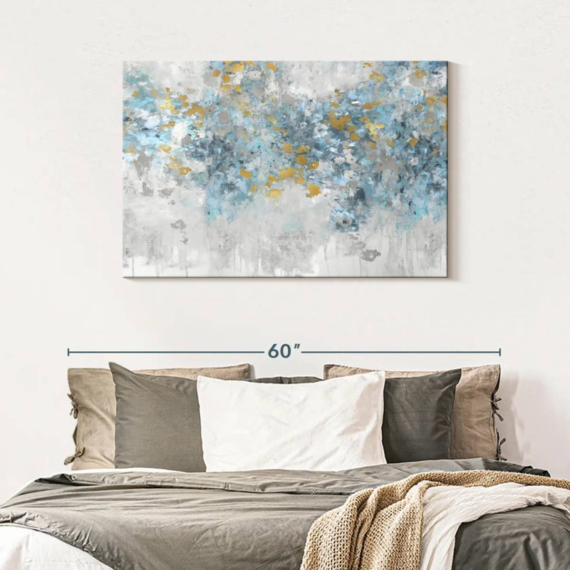 Avery Charmed Aqua, 30" H x 45" W