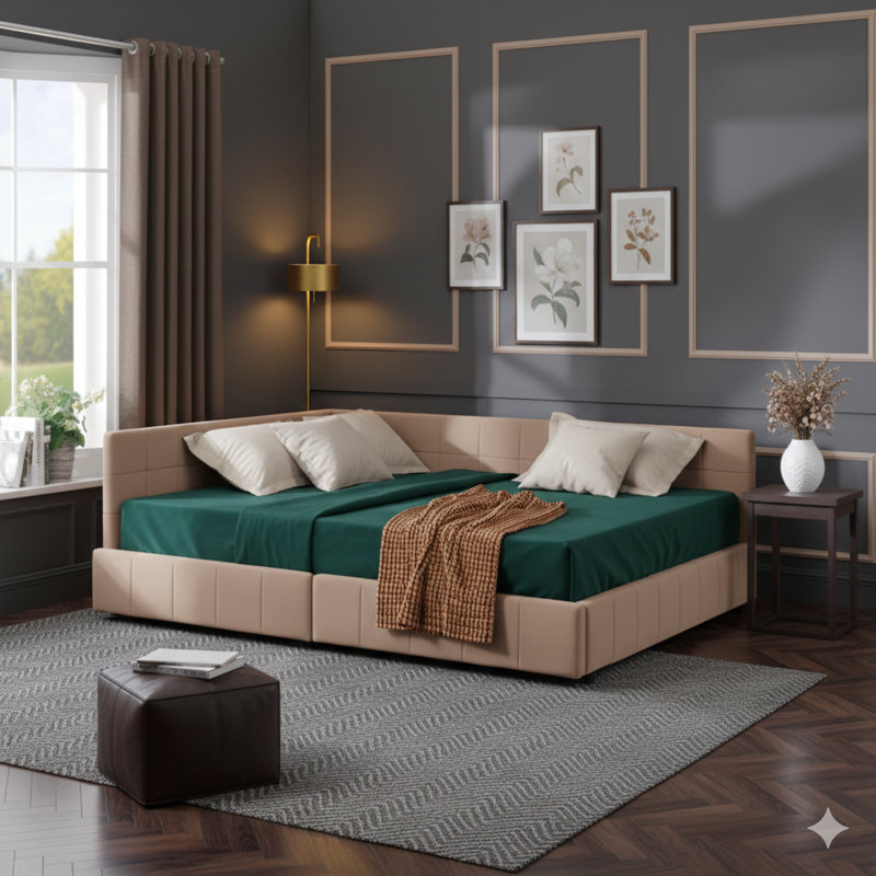 Full-Sized Upholstered Tufted Storage Bed Frame With A Sofa Bed Design, Including A Comfortable Backrest And Armrests, Suitable For Bedroom Or Living Room, In Velvet Pink (Dimensions: 80.5" X 59" X 29.5").