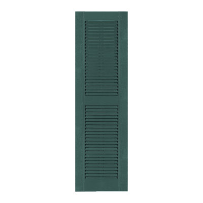 Custom Louvered Shutter with Straight Top