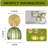 Vintage Green Glass Wall Sconce-(Set Of 2)