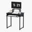 Bureau d'ordinateur 75 cm (29,5 po) pour petits espaces, bureau moderne pour la maison ou le bureau à domicile, support pour écran et plateau pour clavier-132225387-132225388