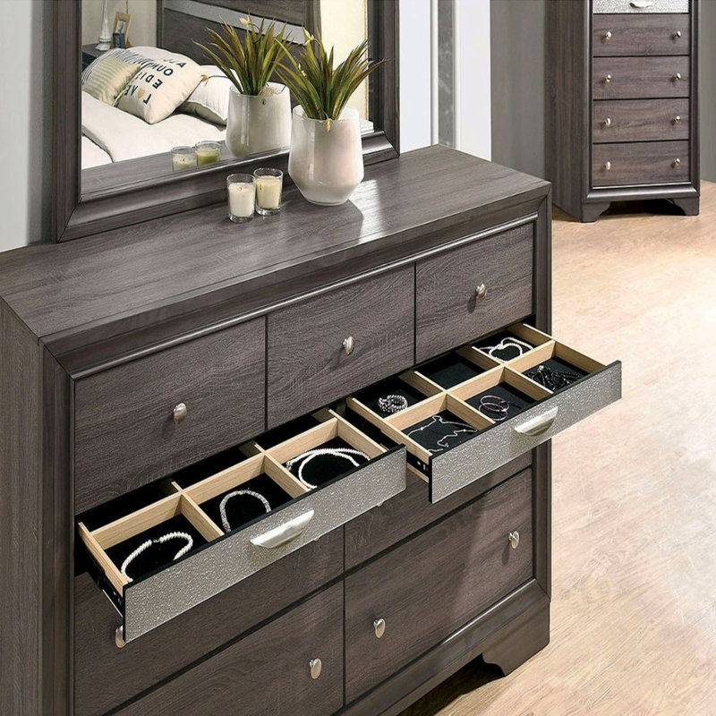 Commode contemporaine 1Pc, Gris