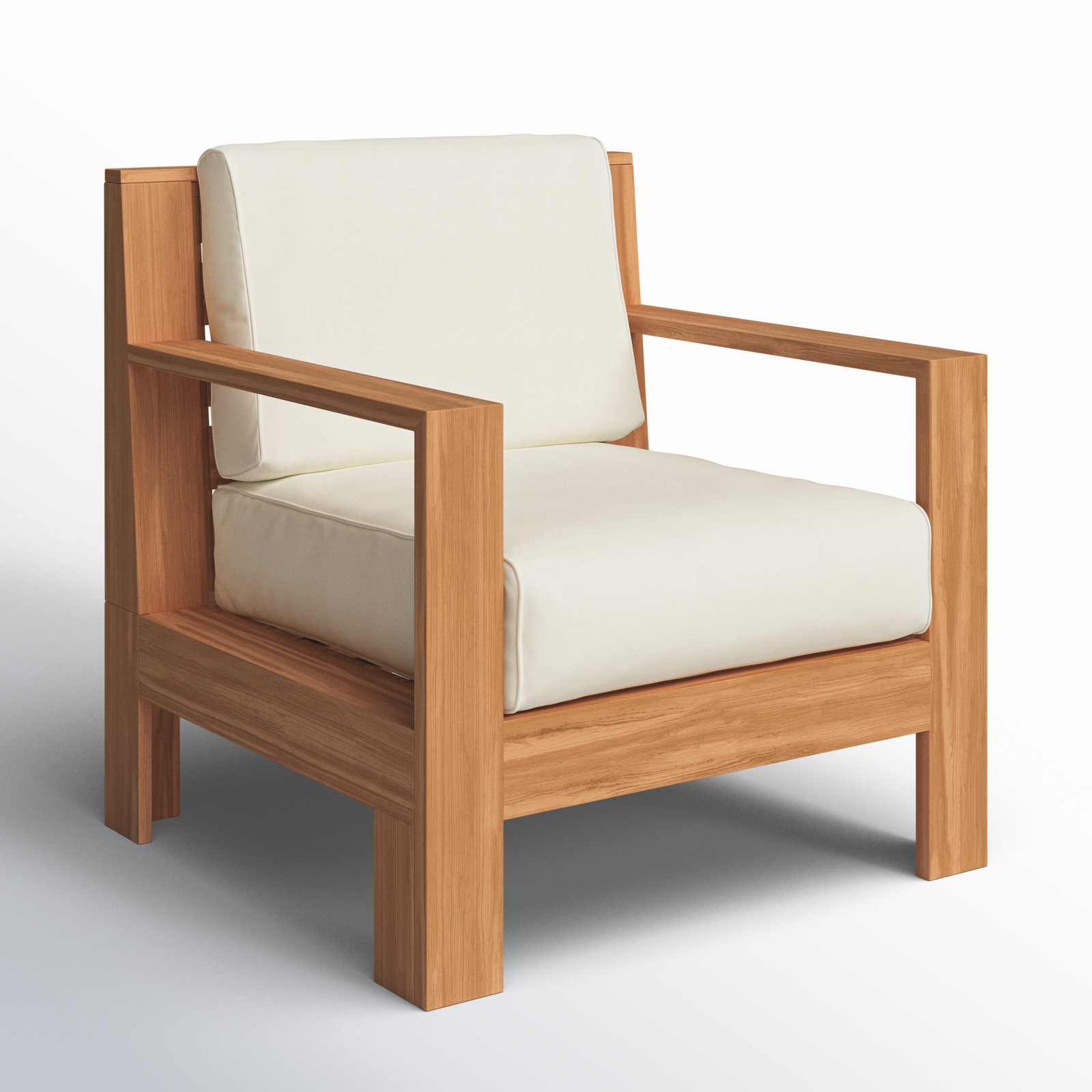 Chaney Sunbrella® Patio Lounge Chair, Canvas Vellum Sunbrella® Canvas