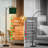  Arc Floor Lamp Luxury golden emerald Abstract gold line arts Tall Modern Standing Lamp LED Adjustable Linen Lampshade 3 Color Temperatures
