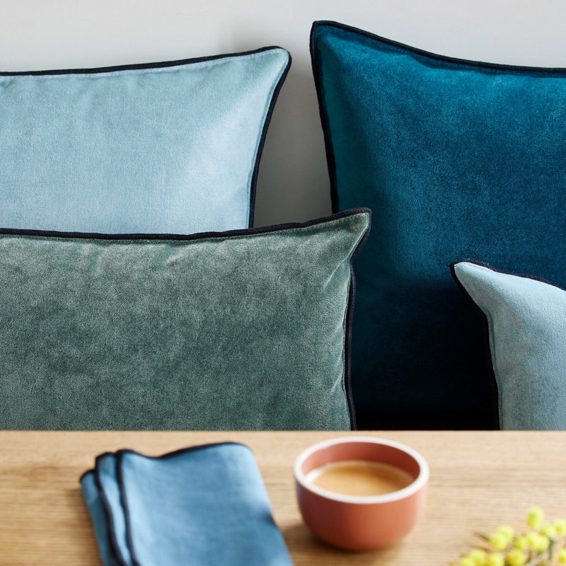 Rectangular Cushion, 40cm H x 60cm W, Dark Green
