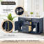 Meuble-lavabo double 54 po avec miroir Dejean-1610372075