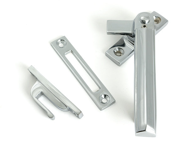 Art Deco Locking Fastener - RH, Polished Chrome