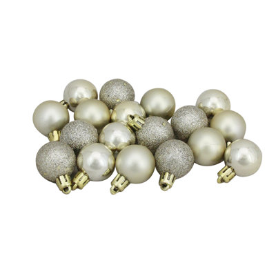Ornement boule de Noël incassable à 4 finitions