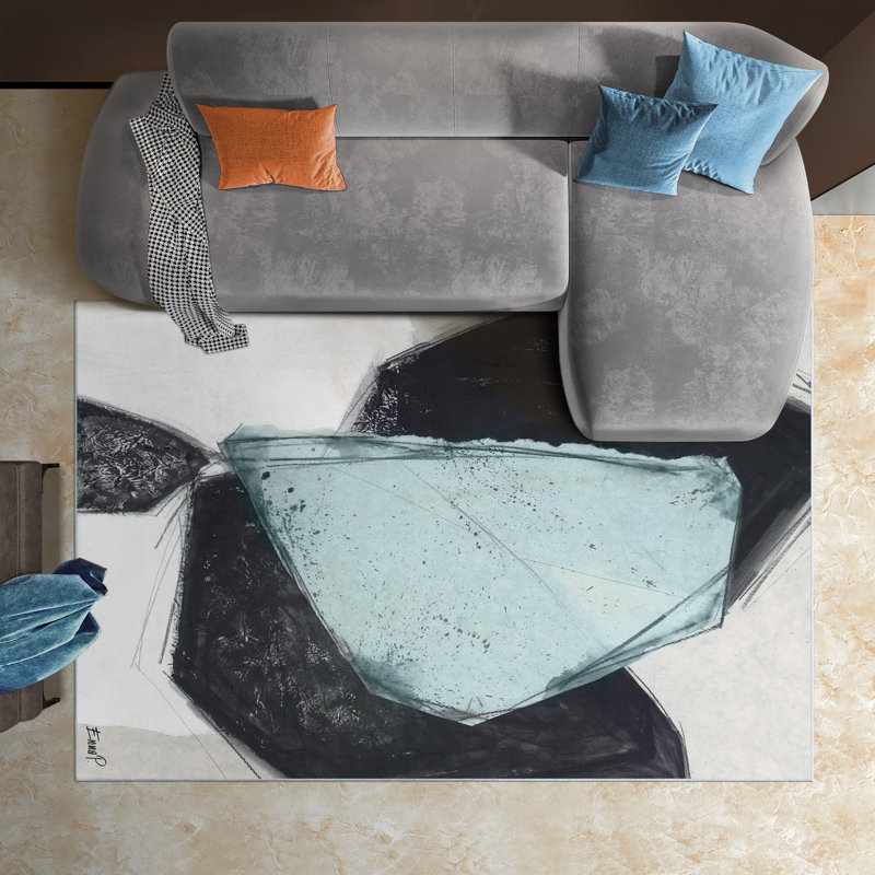 Haline Abstract Indoor Rug, Rectangle 5' x 7'6"