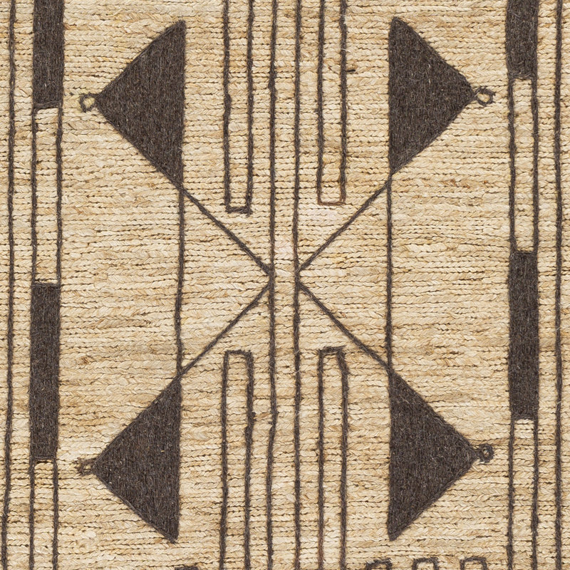 Boman Hand Knotted Southwestern Area Rug, Rectangle 5' x 7'6"