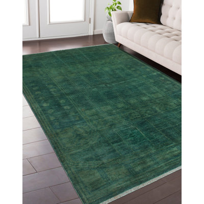 Overdyed Debrah Green Rug