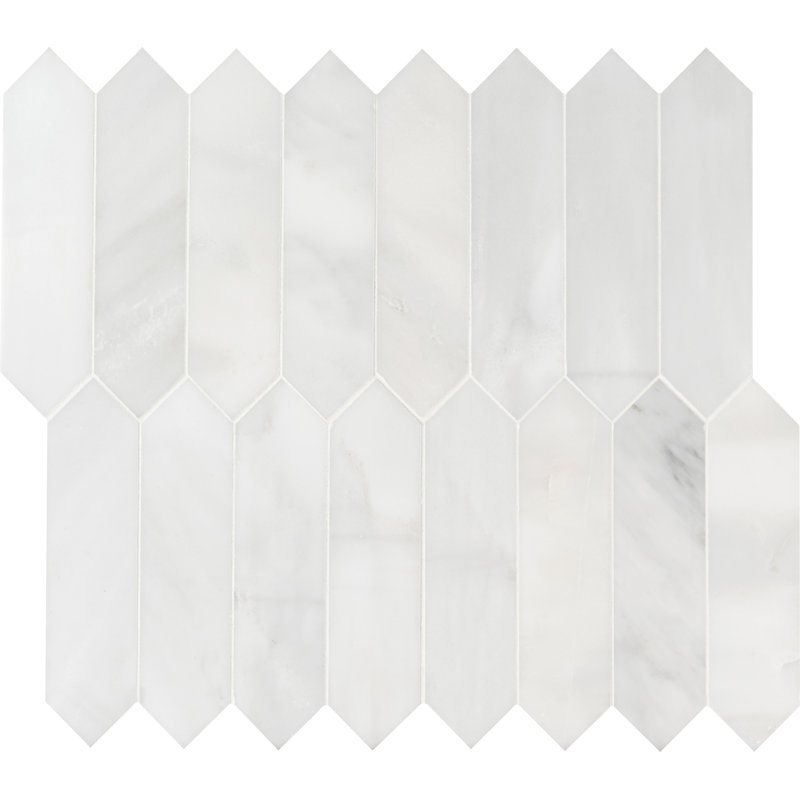 Castella Cambria Spire 11 in. x 12 in. Honed Marble Mosaic Floor and Wall Tile