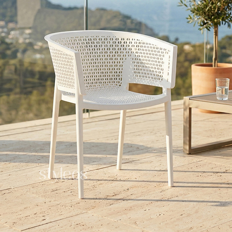 43cm H Side Chair in White